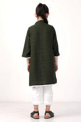 Girl's Ethnic Tops (8-13Y) (Olive)
